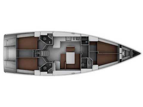 Bavaria Cruiser 45 vitorlás bérlés Horvátországban,  vitorlás bérlés az Adrián,  hajóbérlés,  luxusnyaralás