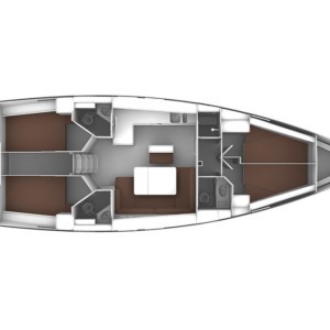 Bavaria Cruiser 46 vitorlás ,  luxusnyaralás,  hajóbérlés Horvátország,  Adriai tenger