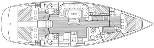 Bavaria 50 Cruiser vitorlás ,  luxusnyaralás,  yacht bérlés,  hajóbérlés Adria