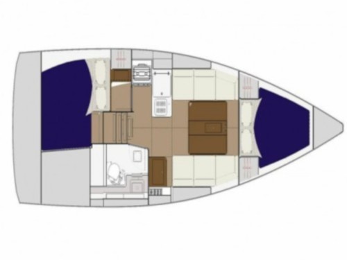 Dufour 310 Grand Large luxusnyaralás,  Horvátország hajóbérlés,  vitorlás bérlés,  Adriai tenger