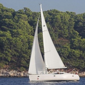 Elan 434 Impression vitorlás ,  luxusnyaralás,  yacht bérlés,  hajóbérlés Adria
