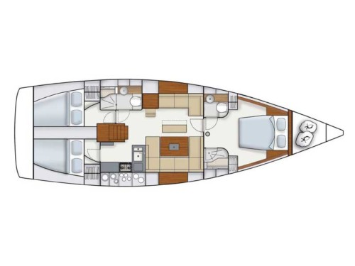 Hanse 445 vitorlás ,  luxusnyaralás,  yacht bérlés,  hajóbérlés Horvátország