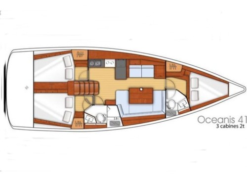 Oceanis 41 hajóbérlés az Adrián,  luxusnyaralás,  yacht bérlés,  Horvátország hajóbérlés