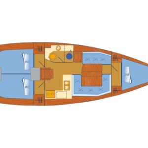 Sun Odyssey 389 Adria,  luxusnyaralás,  Horvátország hajóbérlés,  vitorlás bérlés