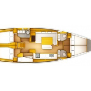 Sun Odyssey 519 vitorlás ,  hajóbérlés,  luxusnyaralás,  Horvátország hajóbérlés